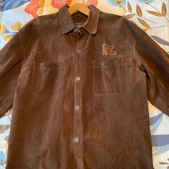 LORD OF THE RINGS NEW LINE CINEMA LEATHER JACKET SIZE LARGE BY MAC MURRAY - Picture 5 of 13